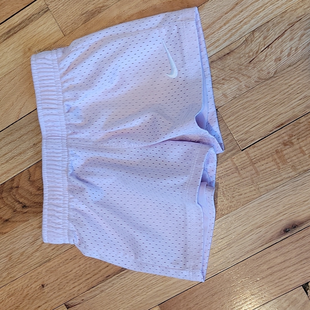 Pink Girls Nike Mesh Shorts
